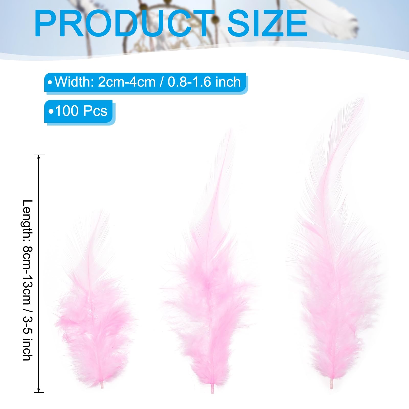 PATIKIL 3-5 Inch Rooster Feathers - Image 2