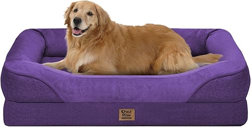 Miniatura 8 de Cama Ortopédica Lavable para Perros Grandes - Camas de Espuma Ortopédica Desmontable para Perros con Bordes Acolchados Cama Grande Impermeable para