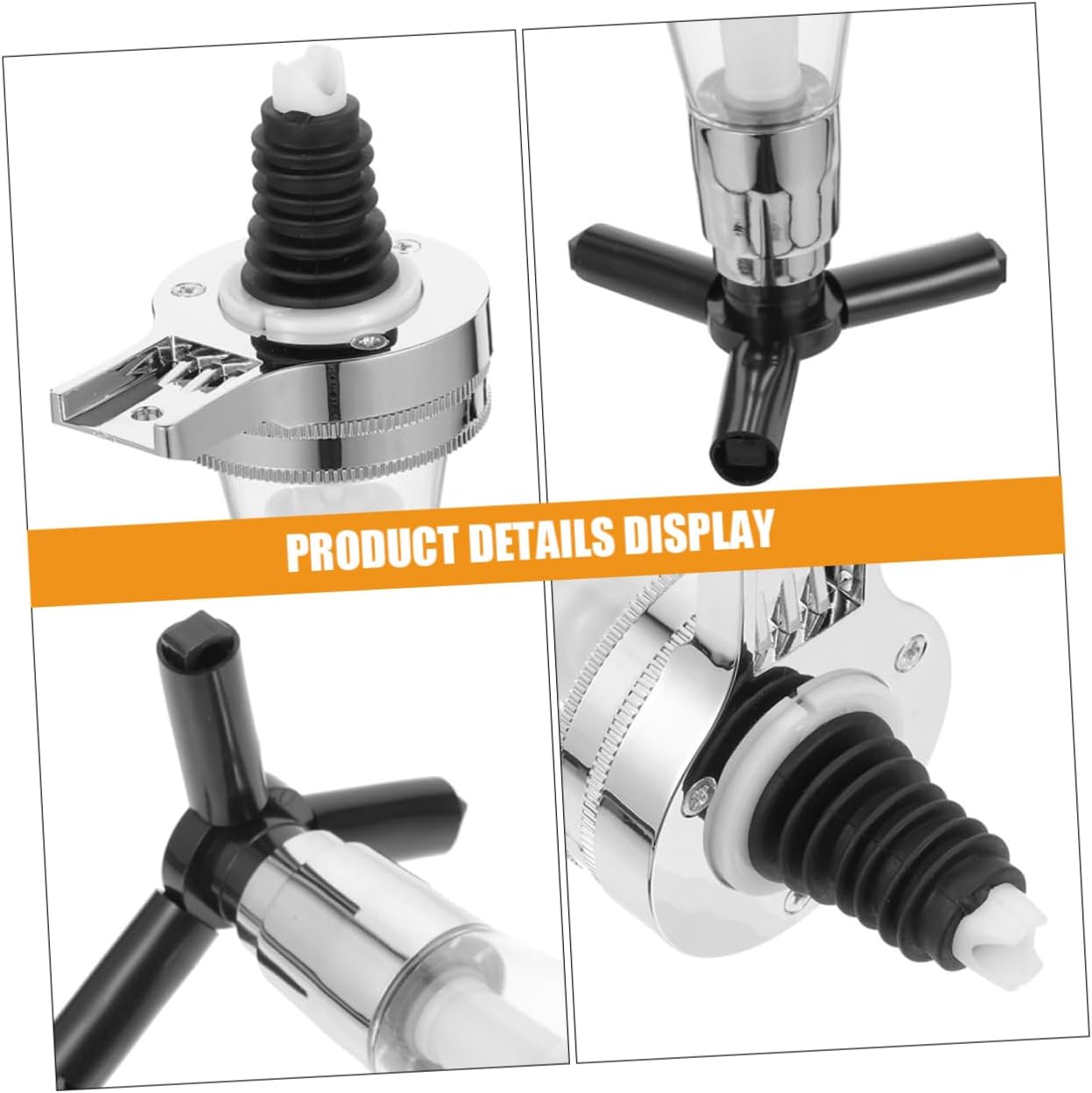 SHOWERORO 2pcs Multifunctional Beer Tower Accessory Wall Mount Wine Ration Dispenser Pump Head
