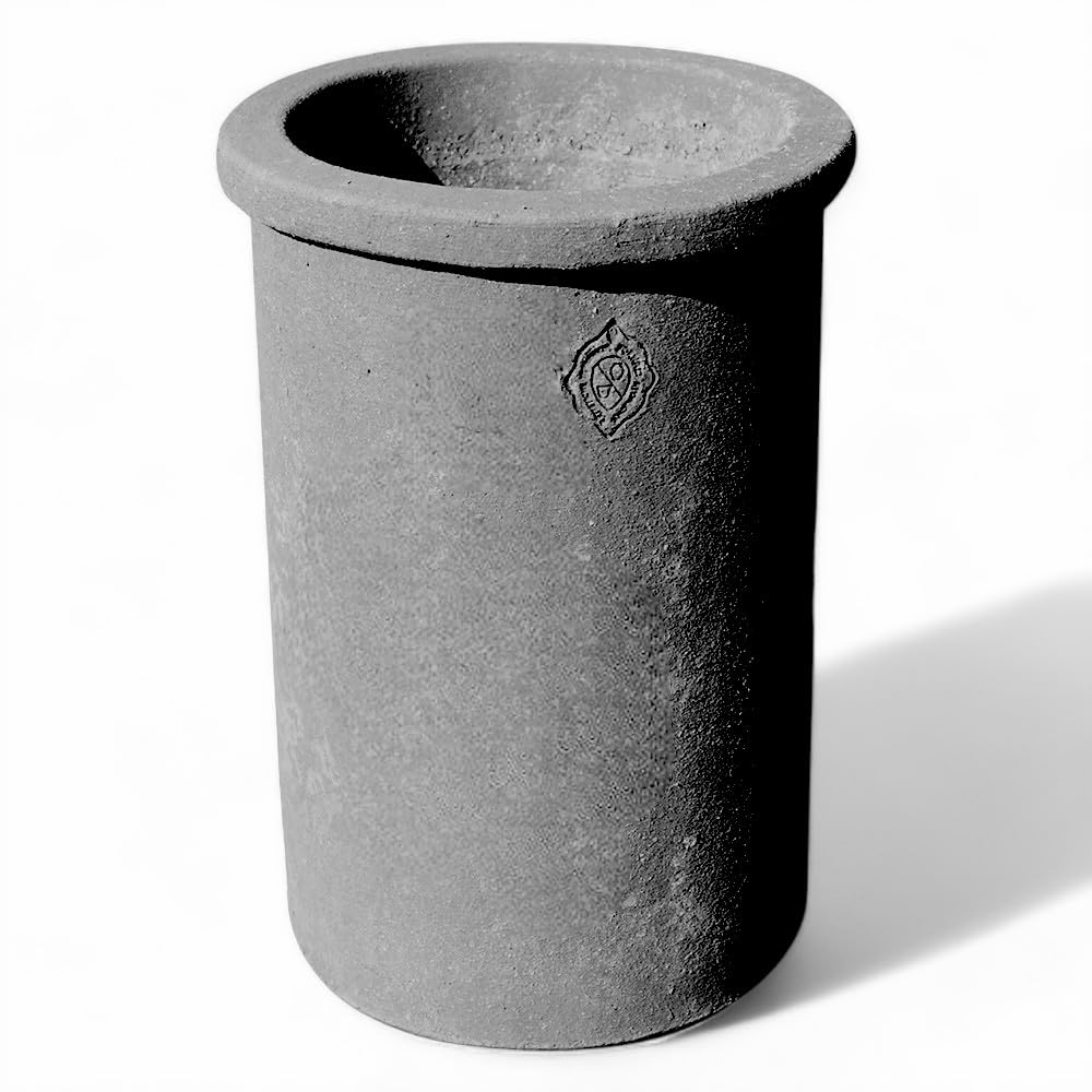 Botellero decorativo de terracota gris lava Glacette Art Design Ø 10 cm H 19 cm