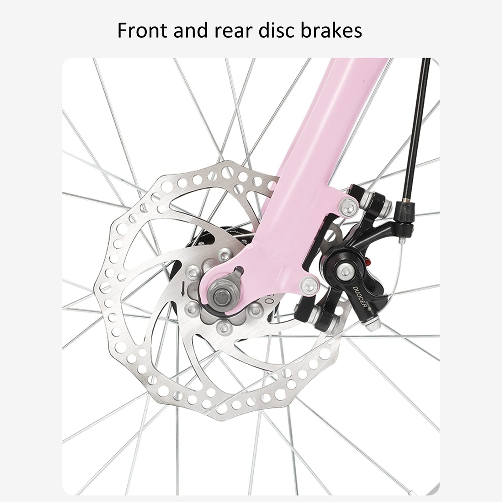 Biciclette Pieghevoli, Bicicletta Pieghevole da 20 Pollici A 6 velocità Esercizio da Viaggio Leggero in Città per Uomini Donne Bambini (Color : White)