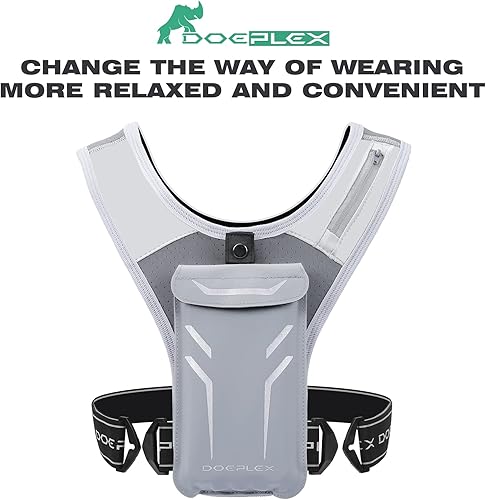 Miniatura 2 de Chaleco para correr con cintura ajustable y materiales inteligentes. Patente original de EE. UU., diseño de EE. UU., enviado a Estados Unidos