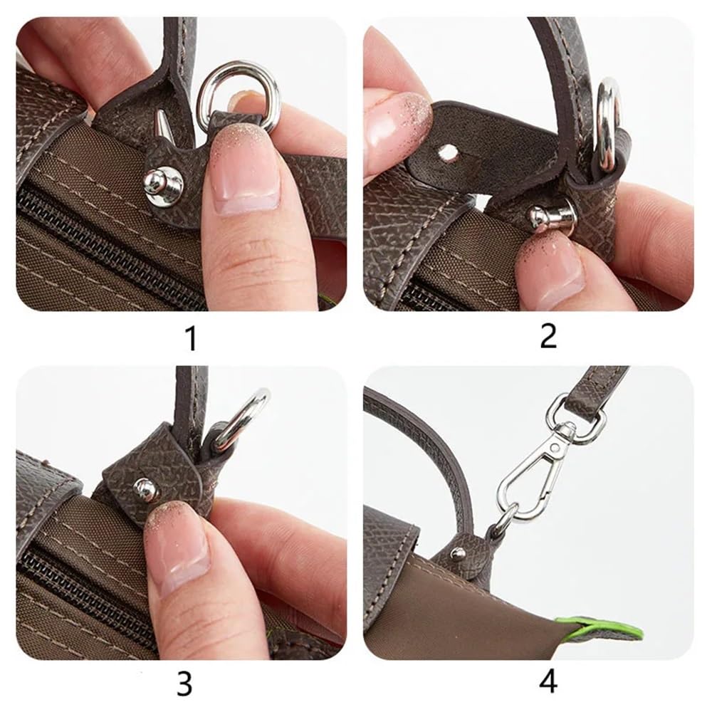 Correas de Repuesto para Bolso, de Cuero, para Bandolera, aptas para Mini bandoleras sin Necesidad de perforar. Correas para Bolsos (Correa de alcachofa).