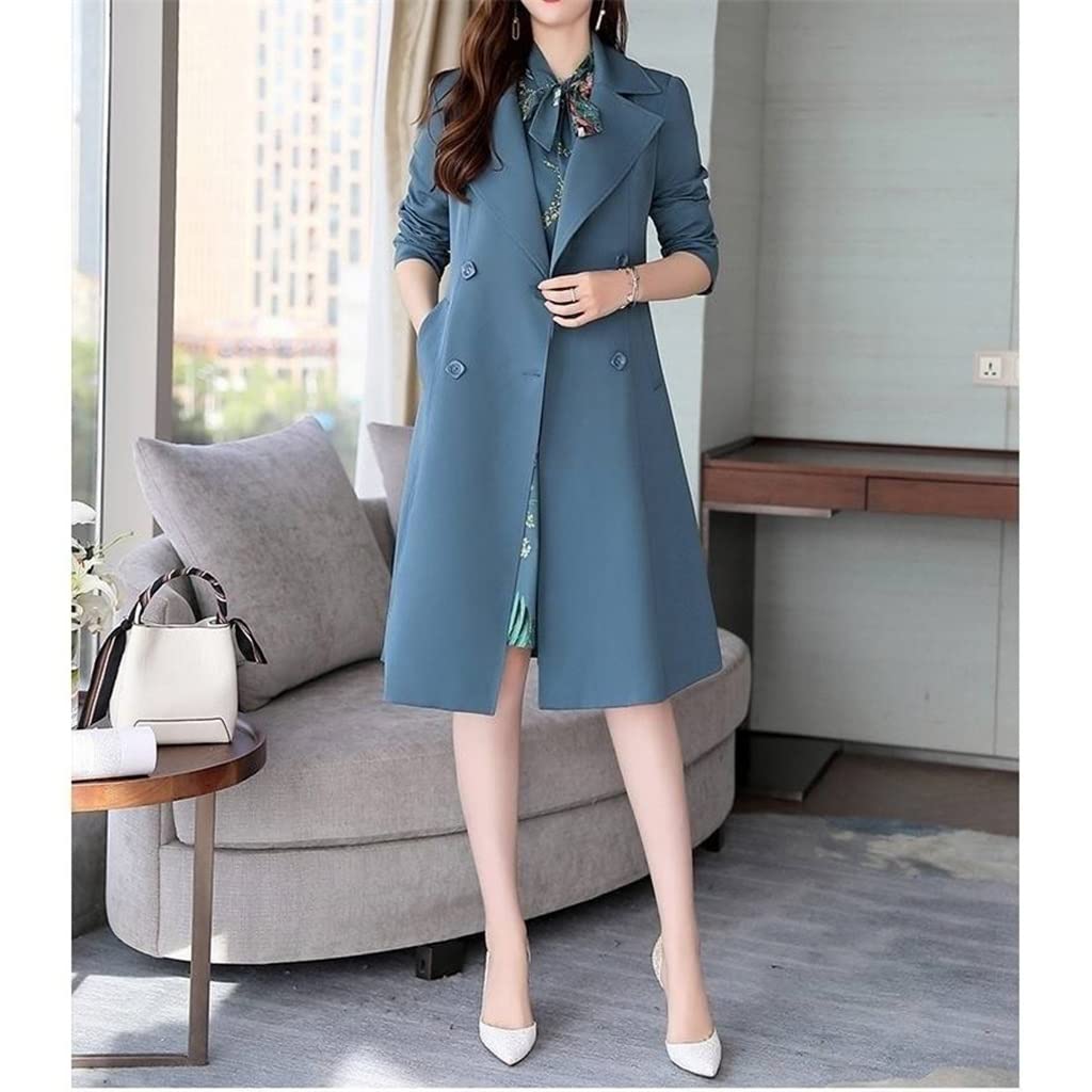 YLYAJY Office Lady Print Dress 2 Piece Set Women Korean Mid-Length Trench  Coat Stylish Thin Knee-Length Dresses Female Outfits (Color : Pink, Size :  2XL code) : Amazon.sg: Fashion