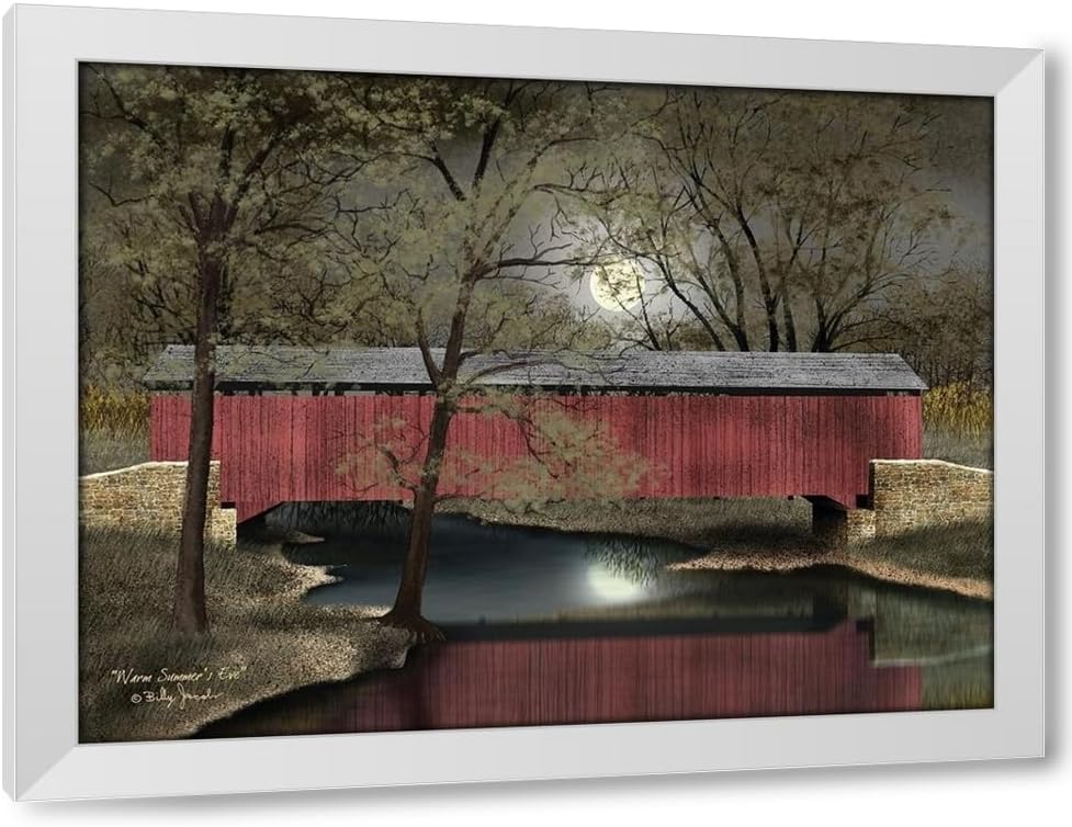 Jacobs, Billy 18x15 Black Modern Framed Art Print Titled Warm Summers Eve