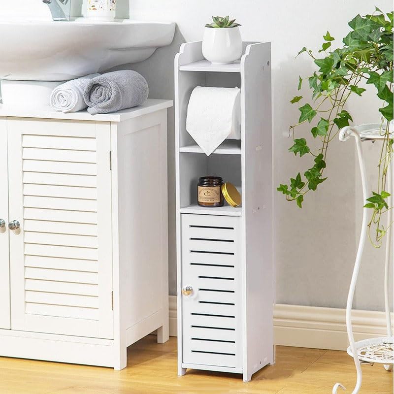 Armario de almacenamiento independiente para espacios pequeños debajo del fregadero, elegantes taquillas de baño, soluciones de almacenamiento compactas (80 cm)