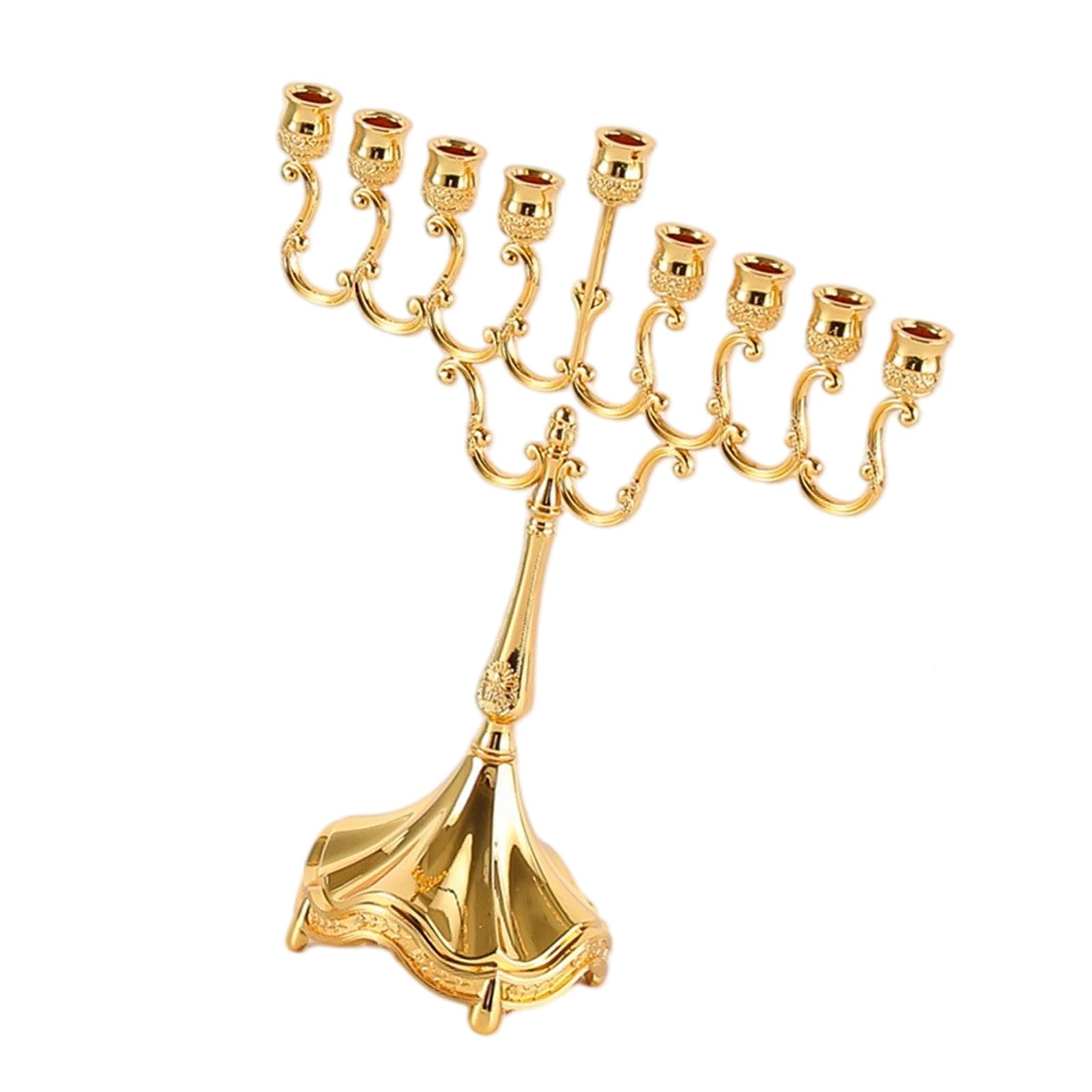 9 Branch Hanukkah Menorahs Holders for Shabbat, Tabernacle, Menorahs Chanukah Party Supplies Housewarming Present Jewishes Holders Shabbat