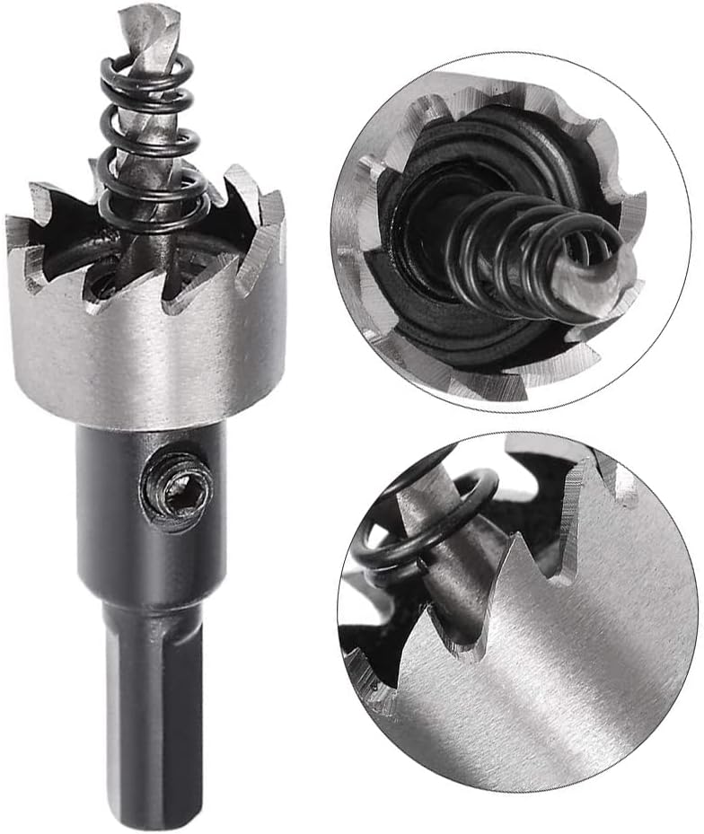Auniwaig 20.5mm HSS Hole Saw Kits for Metal, High-Speed Steel Hole Saw Cutting Kit Drill Bits Opener Cutter Tool, for Cutting Holes on Wood, Plastic Sheet, Stainless Steel, Iron, Aluminum Plate