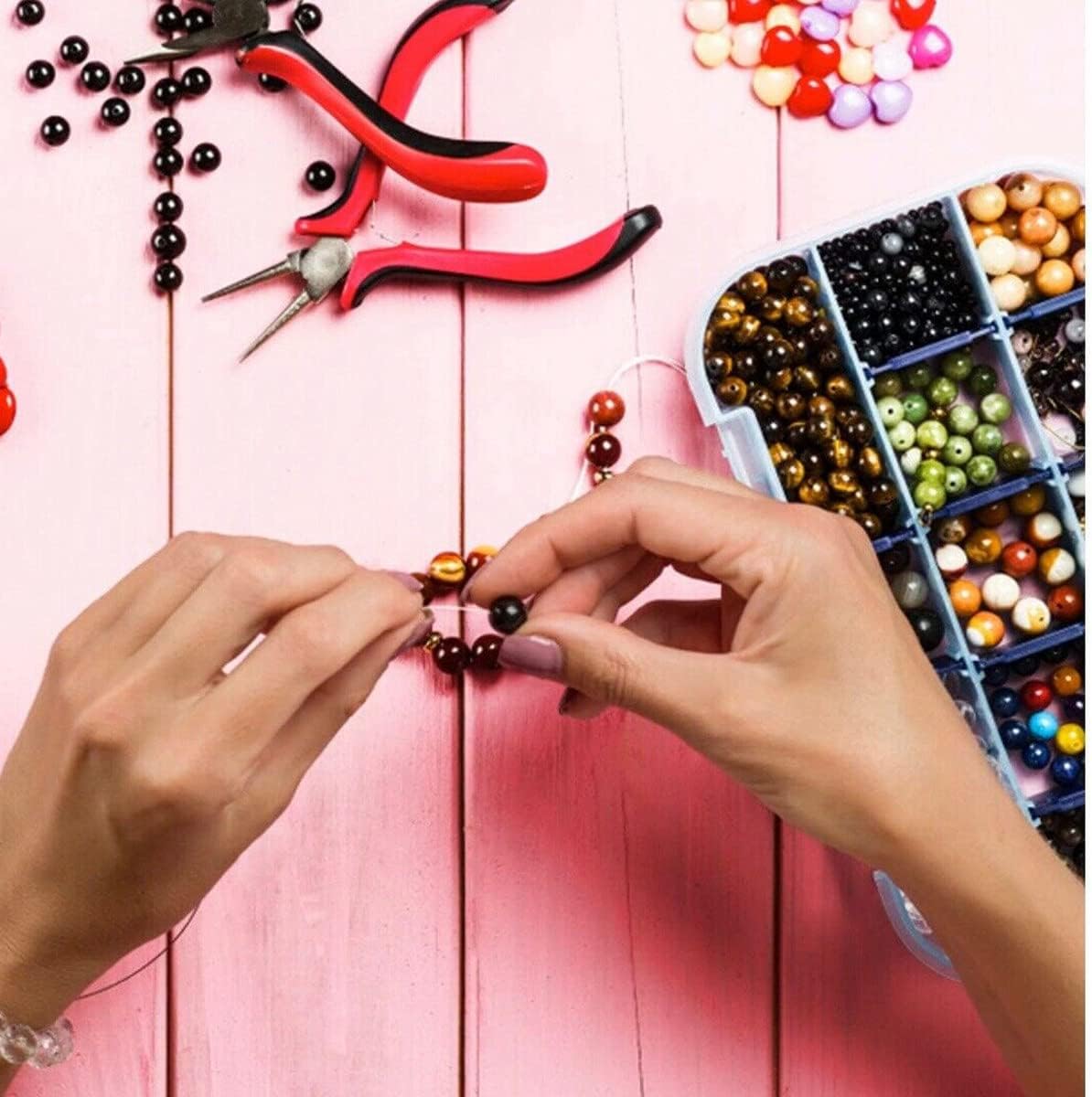 Evil Eye with Hematite Black Obsidian Tiger Eye Stone Triple Protection Bracelets for Men Women, Crystal Jewelry Stone Bracelets Bring Luck and Prosperity and Happiness - Image 7