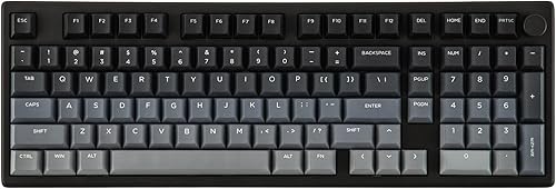 EPOMAKER Galaxy100 Lite QMKVIA - Teclado para juegos con batería de 8000 mAh y teclado numérico, teclado mecánico de aluminio 1800, USB-CBT2.4Ghz,