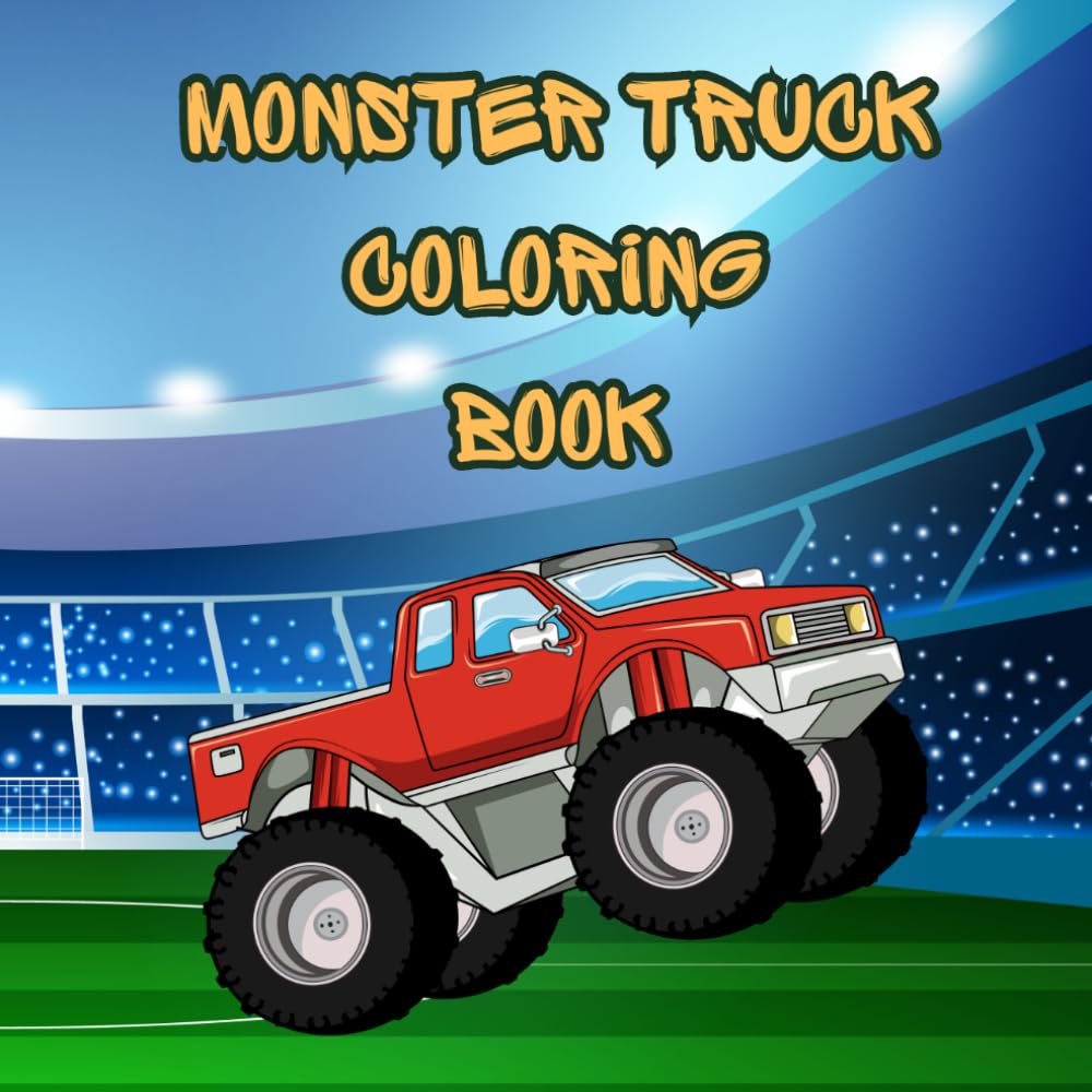 Monster truck coloring book