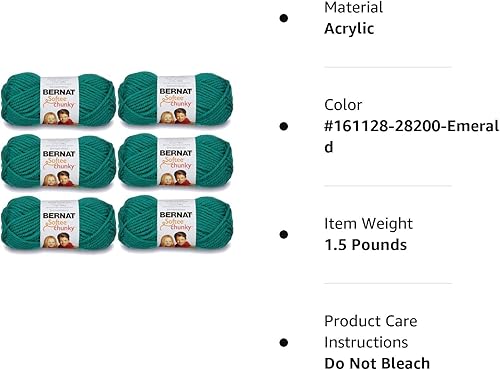 Miniatura 2 de Bernat Hilo grueso Softee 161128-28200 (6 unidades)