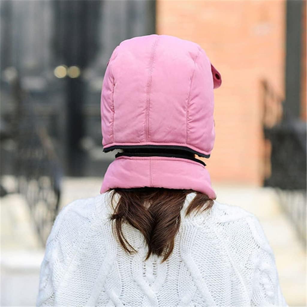 Women's Russian Snow Skiing Hat Caps Women Earflap Winter with Glasses Bomber(Gray)