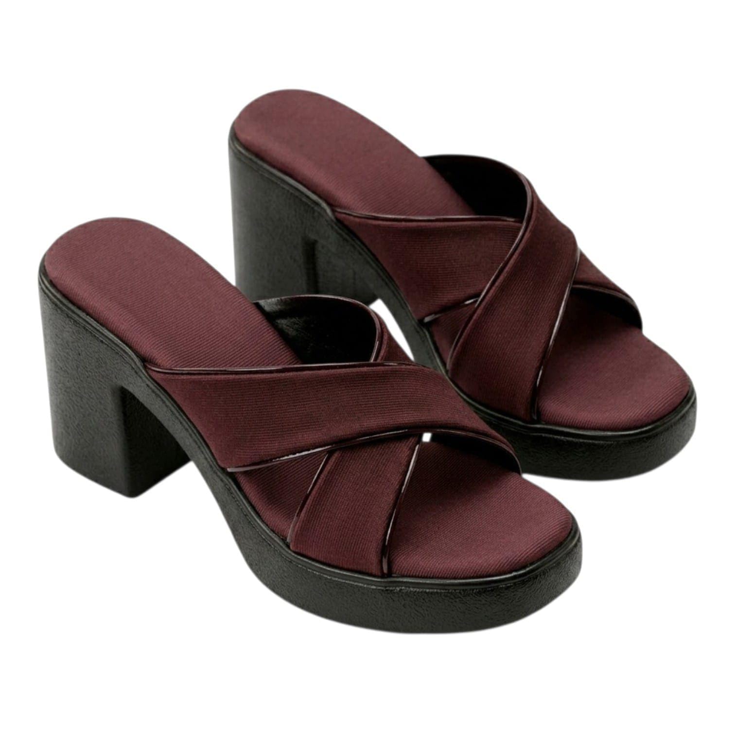 Women's Cross-Strap Block Heel Platform Sandals Office& Casual Wear-image-13