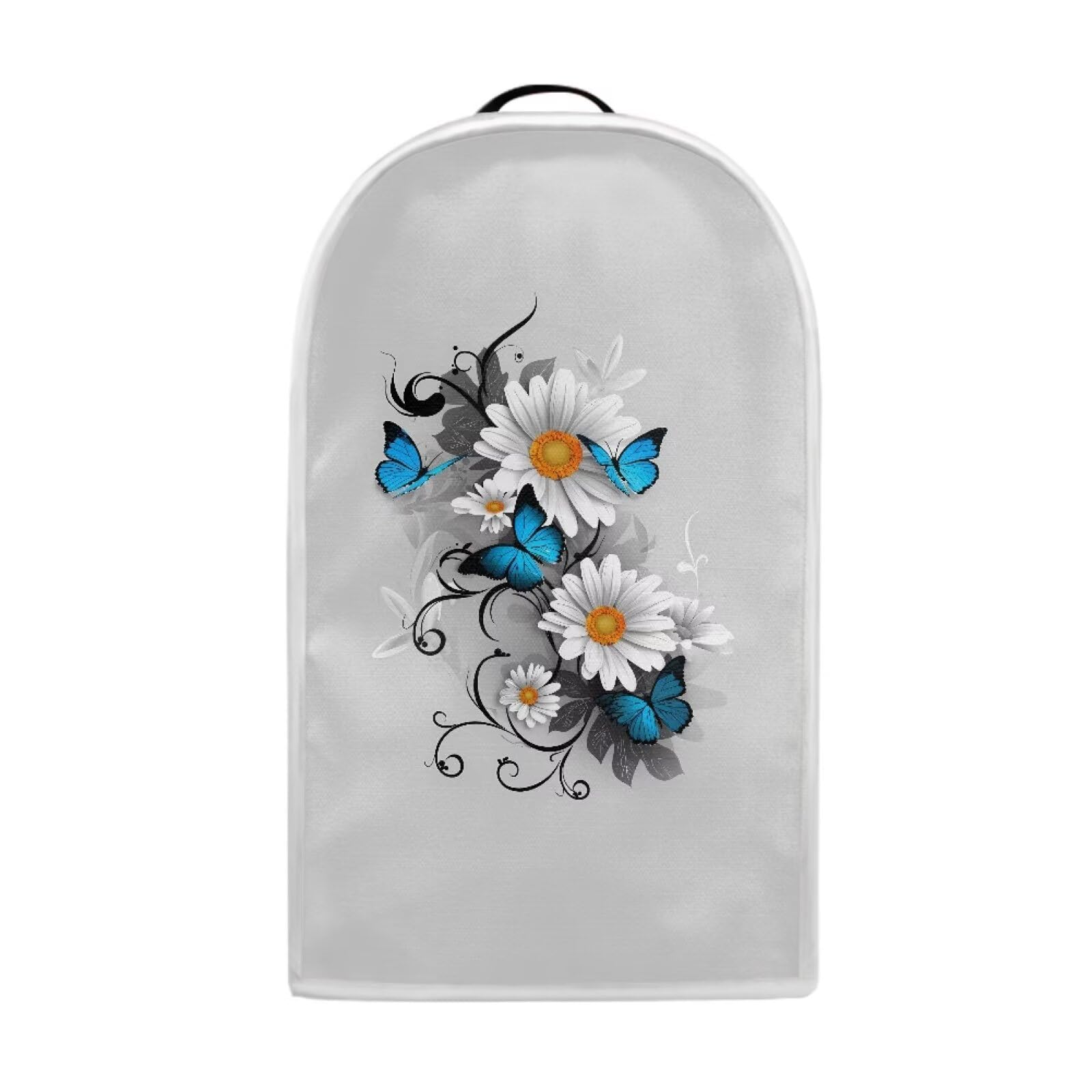 Talayituse Daisy Butterfly Print Blender Dust Cover, Fingerprint Protection Cover for Stand Mixer or Coffee Machine, Home Kitchen Appliance Covers for Stain Dust Resistant Supplies