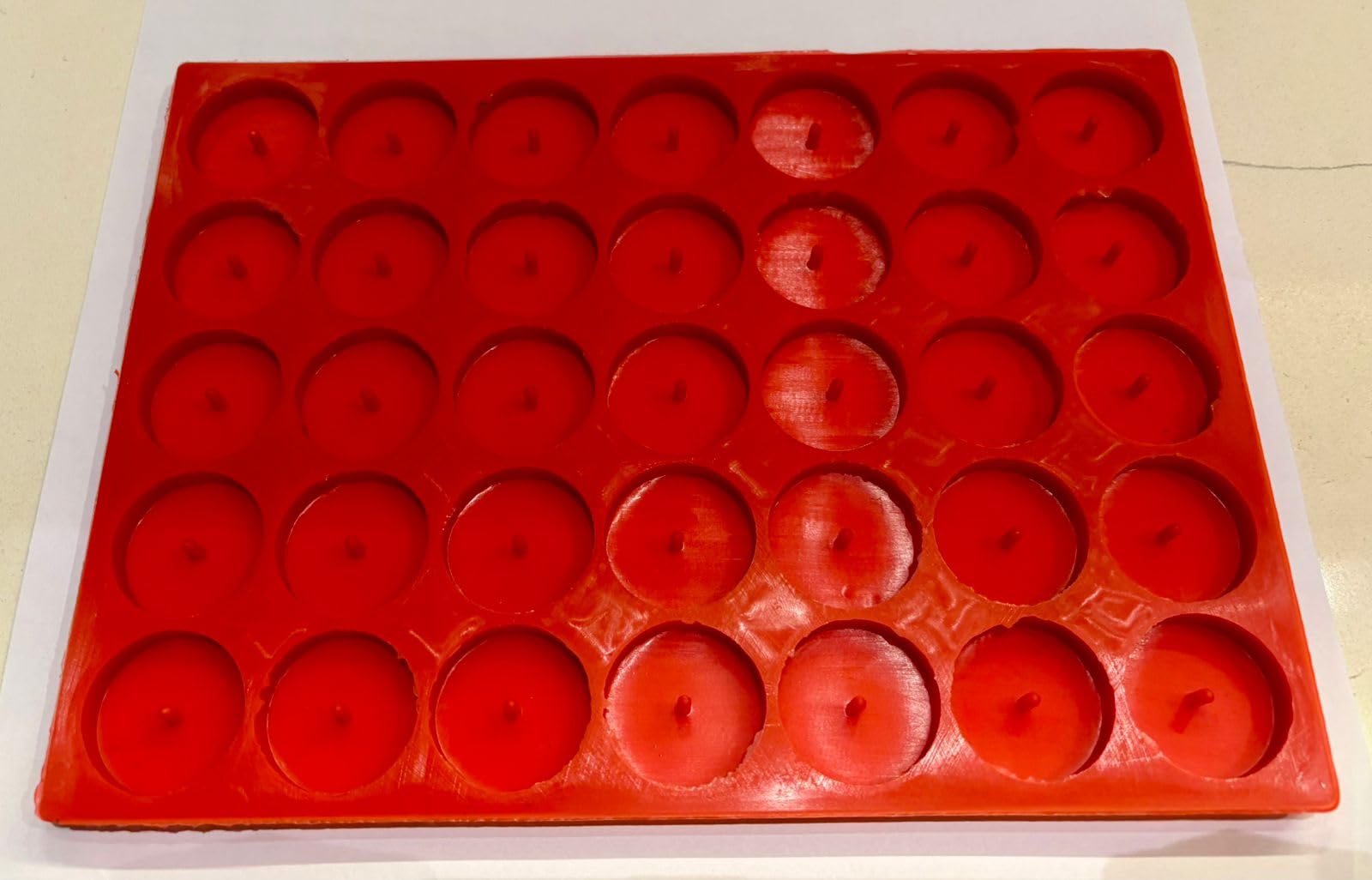Radiance Store Silicone Tealight Candle Moulds for Candle Making 6-7 gm 35 Cavity Silicone Tea Light Candle Mold-image-14