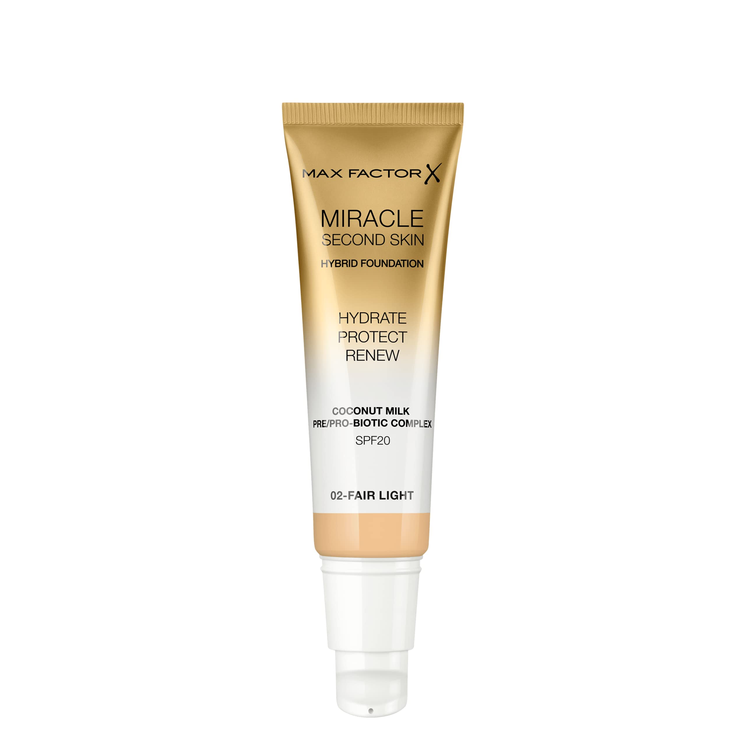 Max Factor Miracle Second Skin nawilżający podkład z filtrem nr 02 - Fair Light