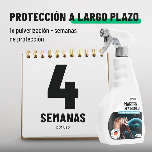 Foto 3 de 6 de greate Spray Anti-martas para Compartimento del Motor Coche 500 ml