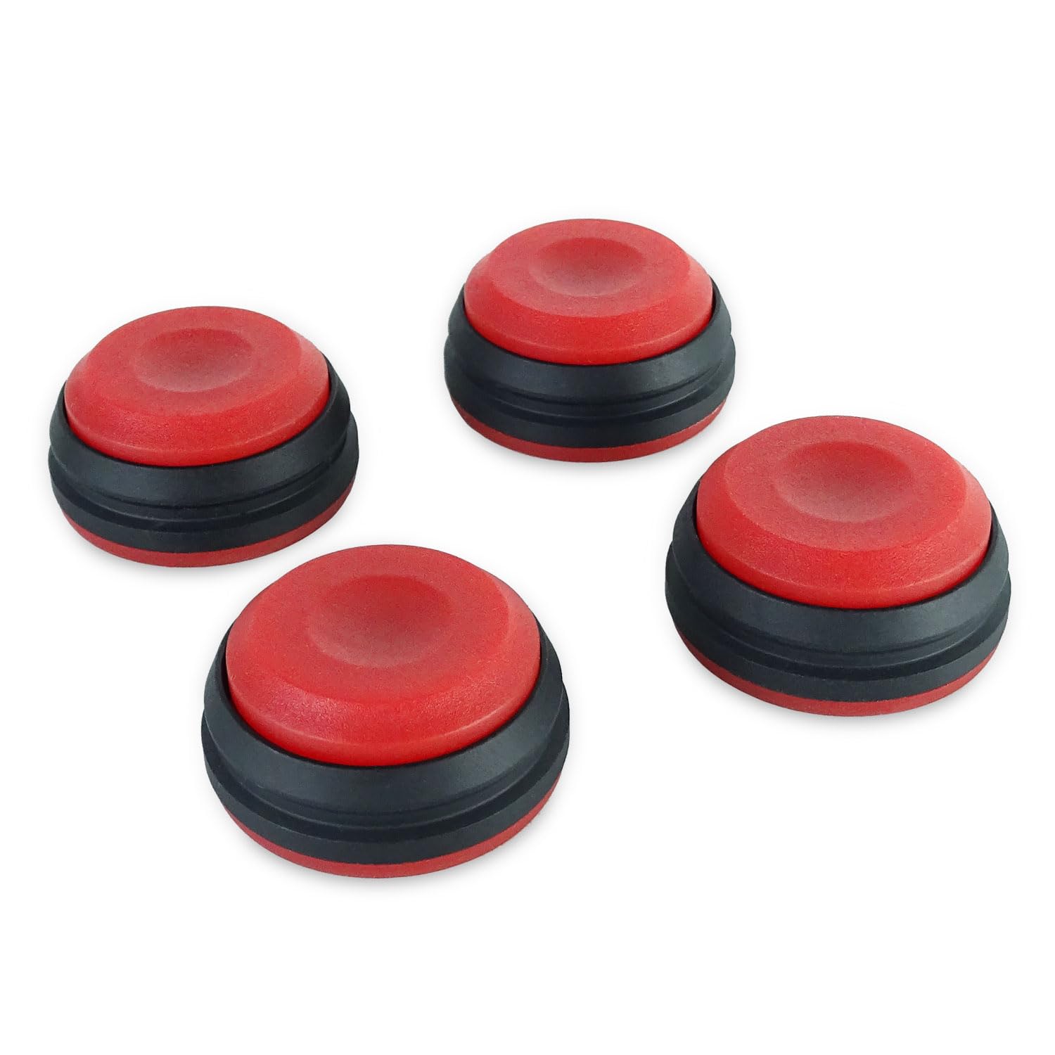 keepdrum SSA300RD Boxen-Füße für Zwei Boxen Schwingungsdämpfer Lautsprecher Resonanz-Absorber in Rot 8-Stück