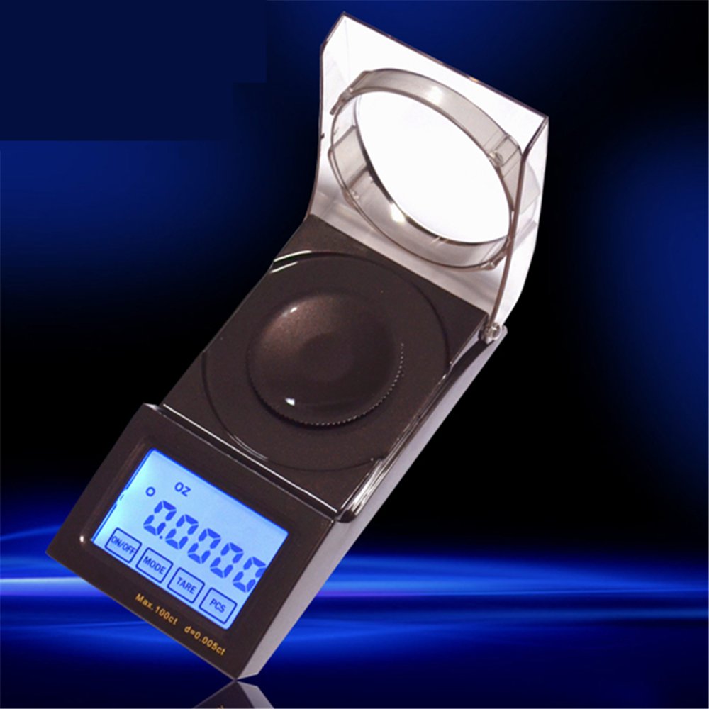 50g/0.001g Haute Précision Diamant Carat Échelle Numérique LED Toucher Balance Mini Bijoux Or Thé Échelle Électrique Balance Portable Balance De Poche