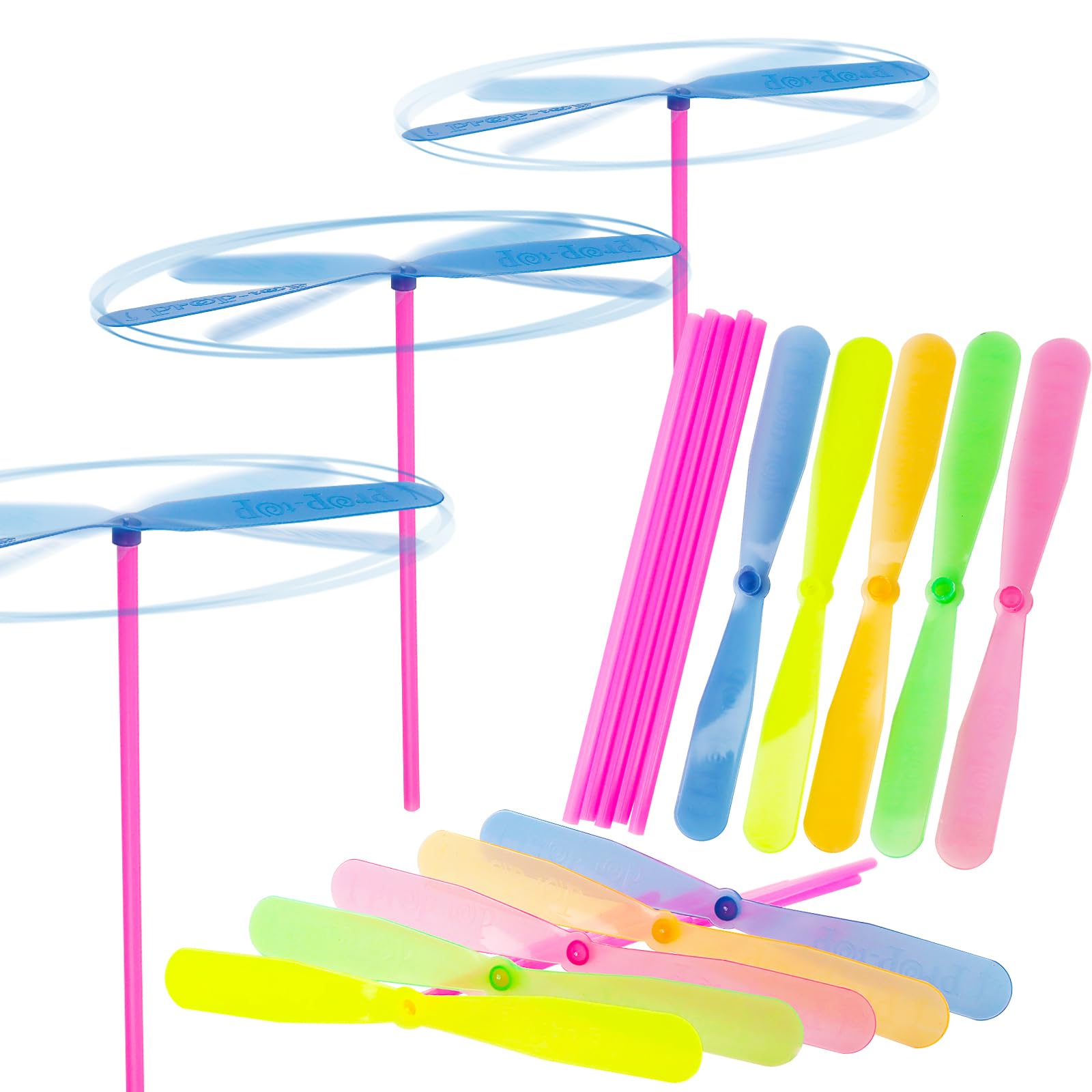 50 Stück Libellen Spielzeug - Bunte Propeller Flugspielzeuge Für Kinder Outdoor