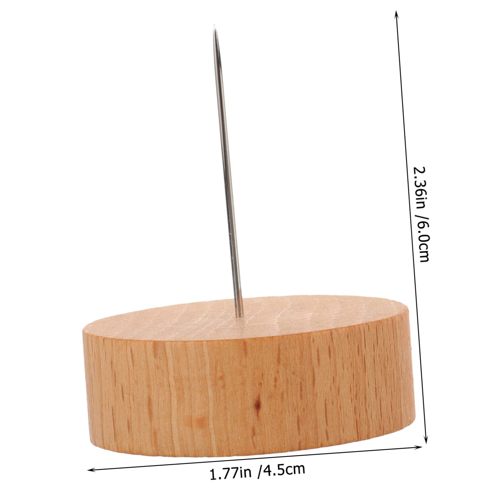 CIYODO Single Needle Doll Stands Wooden Clay Figure Base for Display and Storage