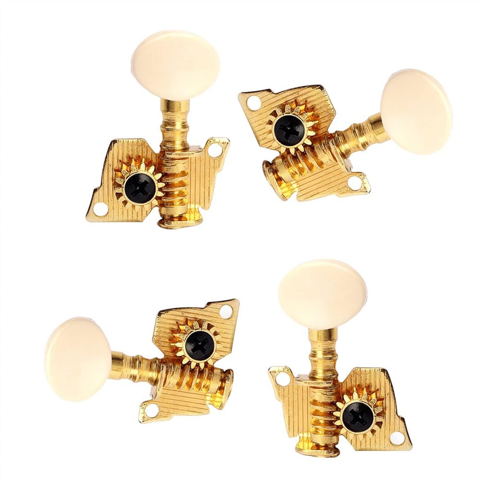 2L2R Ukulele Guitar Gold Tuning Pegs Accordatori Per Parti Di Ricambio Per Chitarra Ukulele A 4 Corde Piroli Accordatura per Chitarra