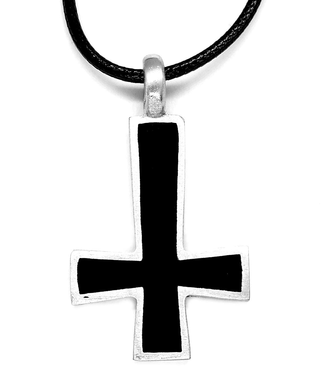 Black Inverted Cross Pendant (Occult, Satanism etc)