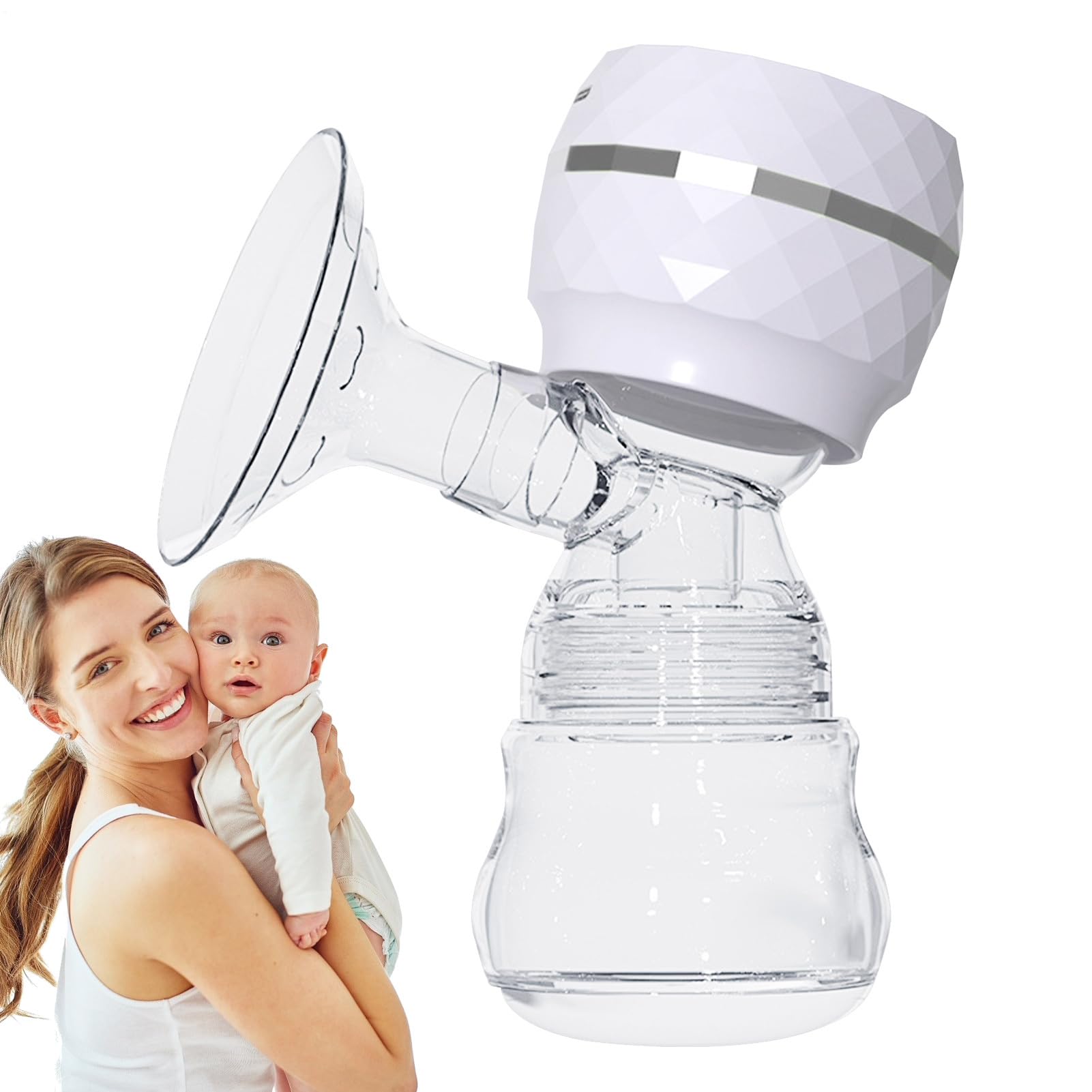 Portable Pump Breastfeeding | Rechargeable Milk Pump - Automatic Pumping Device, Milk Feeding Supplies With 3 Modes, 9 Levels, LED Display For Moms