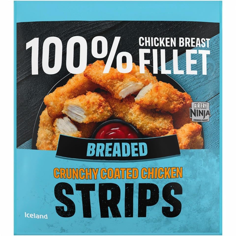 Iceland Breaded Chicken Breast Fillet Strips 500g (Frozen)