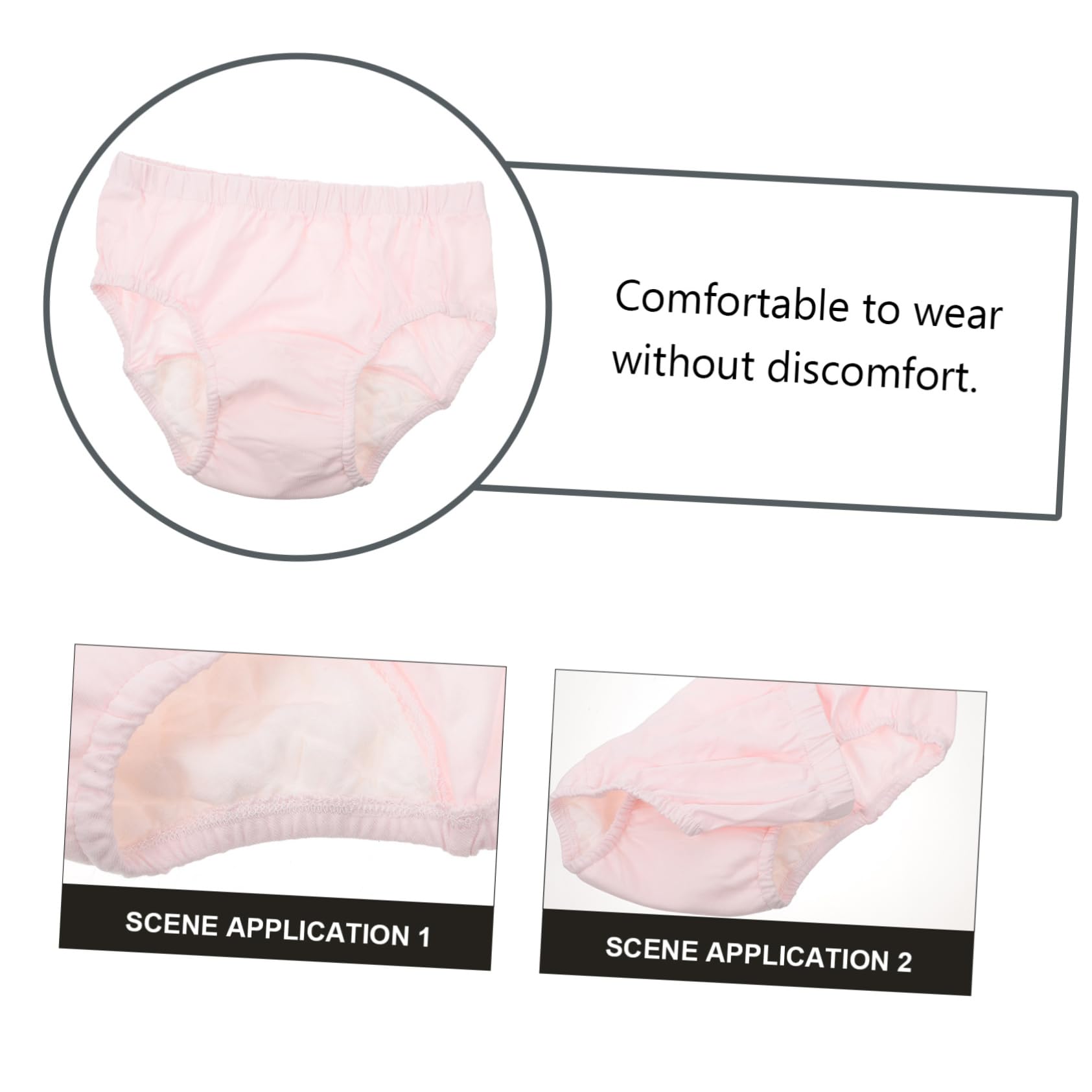 minkissy Bragas Para Ancianos 2 Piezas Ancianos Anti-enfermería Hombre Reutilizable Incontinencia Calzoncillos Fugas Cuidado De La Incontinencia Mujeres Pantalones Trest Hombre Algodón Rosa