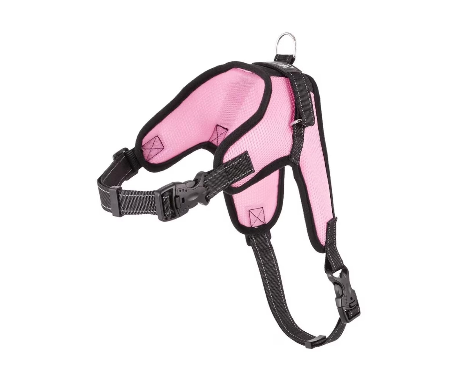 Copatchy No Pull Reflective Adjustable Dog Harness with Handle- Comfortable Soft All Weather Mesh, Easy On Puppy Harness for Small Medium and Large Dogs (Pink) X-Large