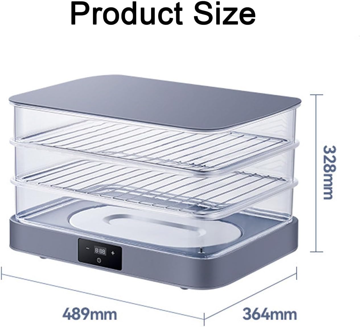 Bread Making Proofing Box, Pizza Dough Fermentation Box, W/Three-Layer Transparent Fermentation Tray, Used for Making Bread, Yogurt