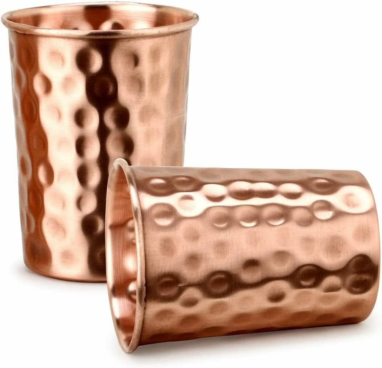 Taluka - Jarra de agua martillada de cobre puro con 2 vasos de vidrio martillado y 1 pajita de 70 onzas / 2000 ml/2 L para el hogar, restaurante, hoteles, regalos Ayurveda beneficios para la salud