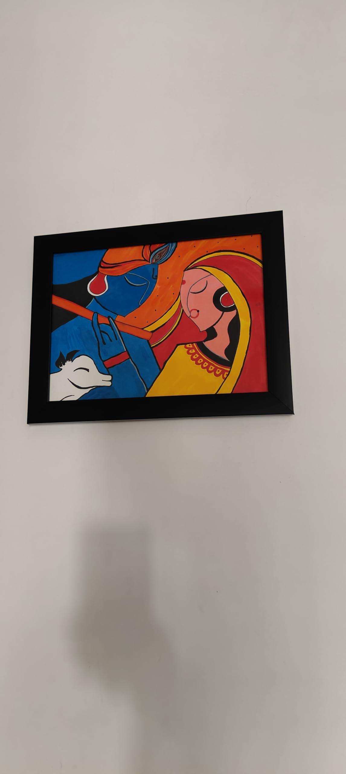 Radha Krishna painting handmade