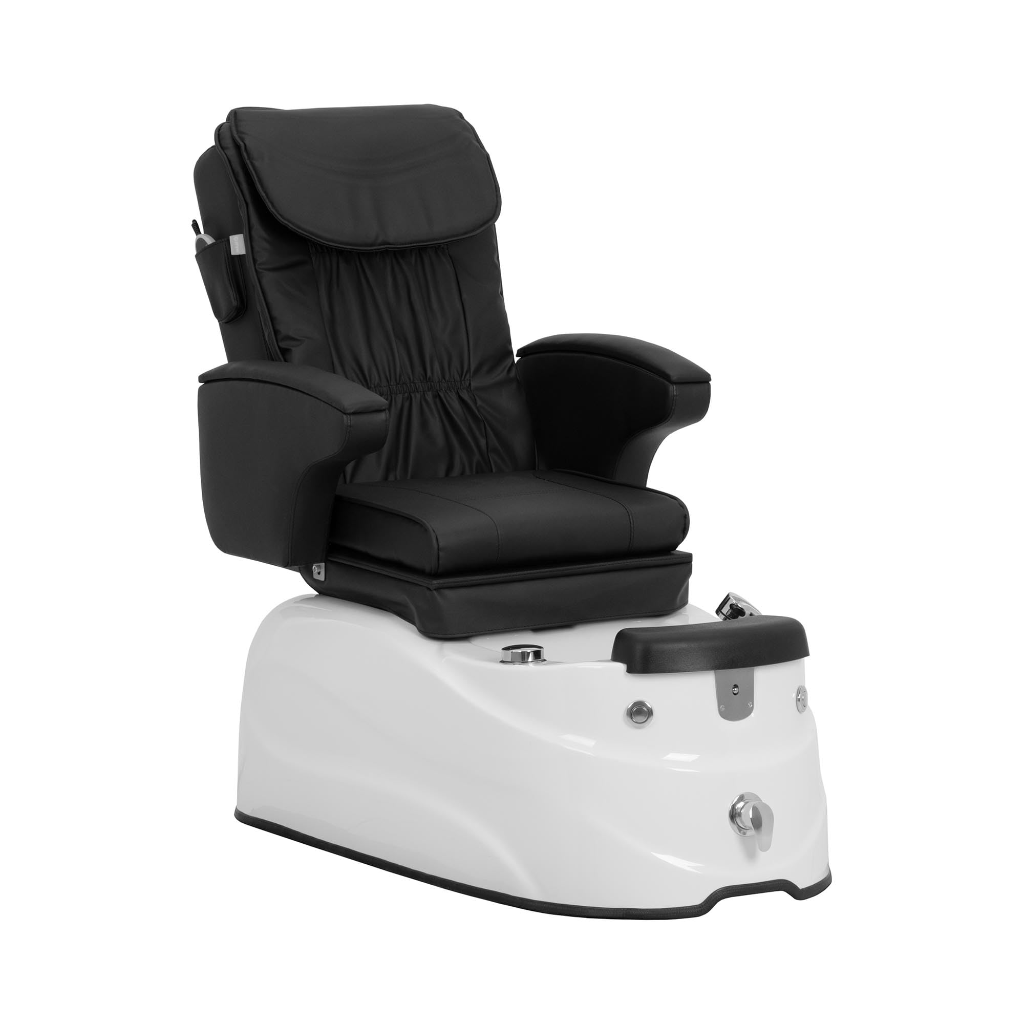 Physa Fauteuil pédicure électrique avec Bain de Pieds éclairé et Fonction de Massage 105 W 150 kg Noir - Fauteuil esthétique Chaise pédicure Siège pédicure
