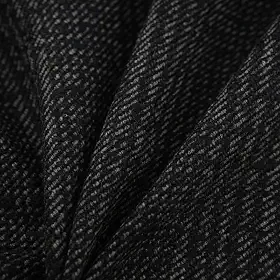 Tecido de lã azul-cinza (vendido por jarda) - estilo tweed, adequado para fazer saias, ternos de alta qualidade, decorações de interiores e artesanato artesanal.