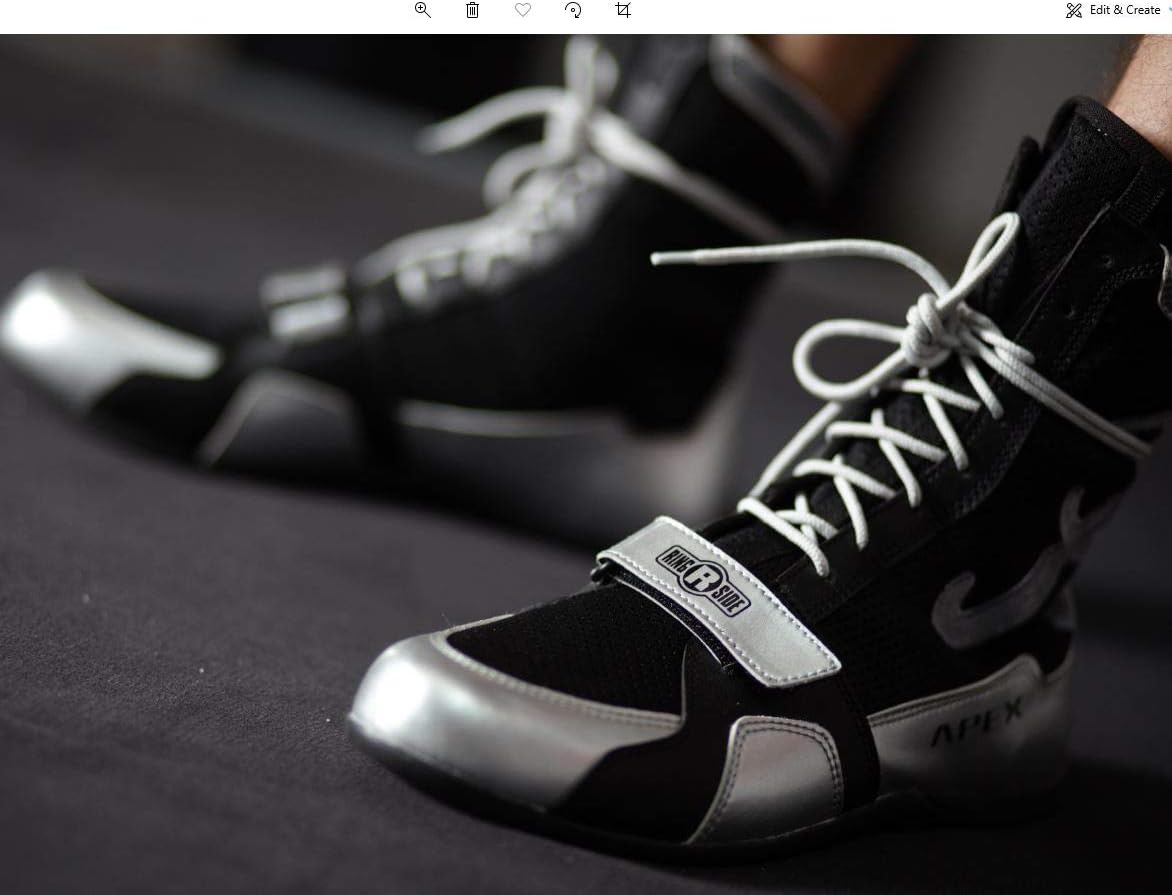 Ringside Apex Elite Boxing Shoes - Synthetic Leather High-Top Ankle Shoes for Men and Women, Boxing, Wrestling, Workout, Training, Competition, (2-13) - Image 8