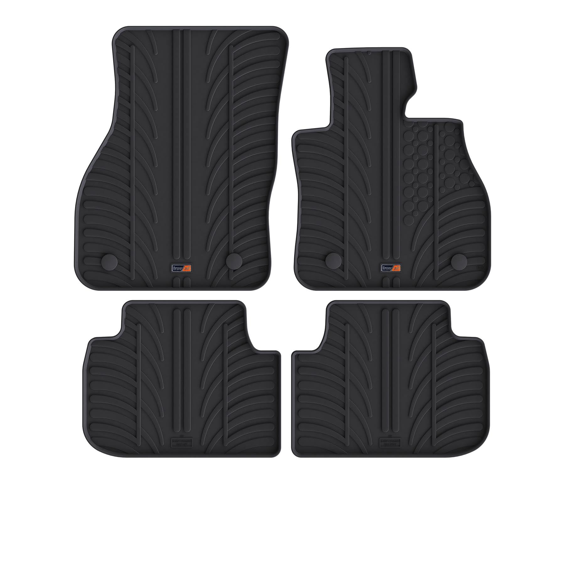TRAVALL Rubber Car Mats (set of 4) compatible with BMW 1 Series (2019 ...