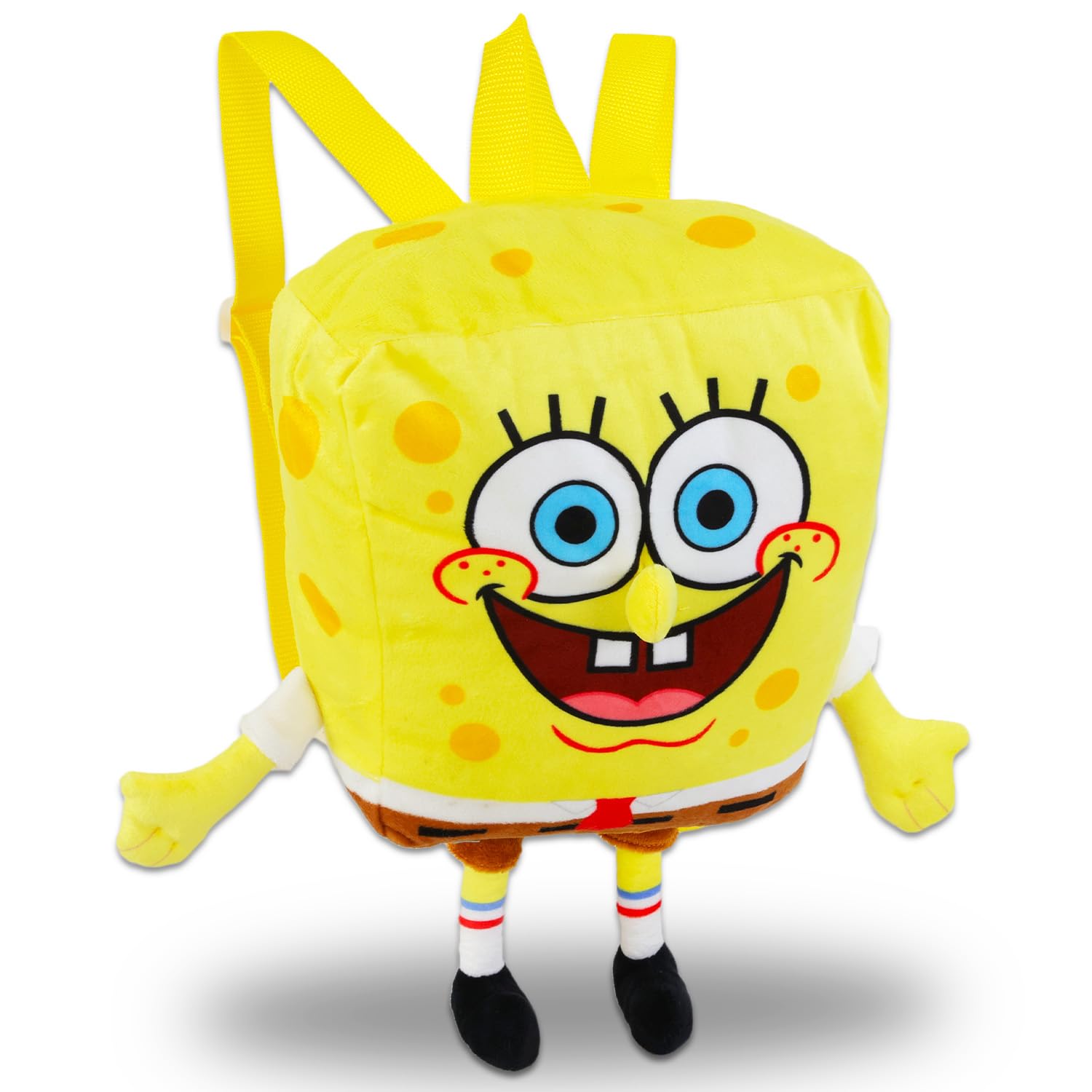 SpongeBob Set Mini Zaino: Zaino Prescolare 30 Cm Con Borraccia E Adesivi, Per Bambini