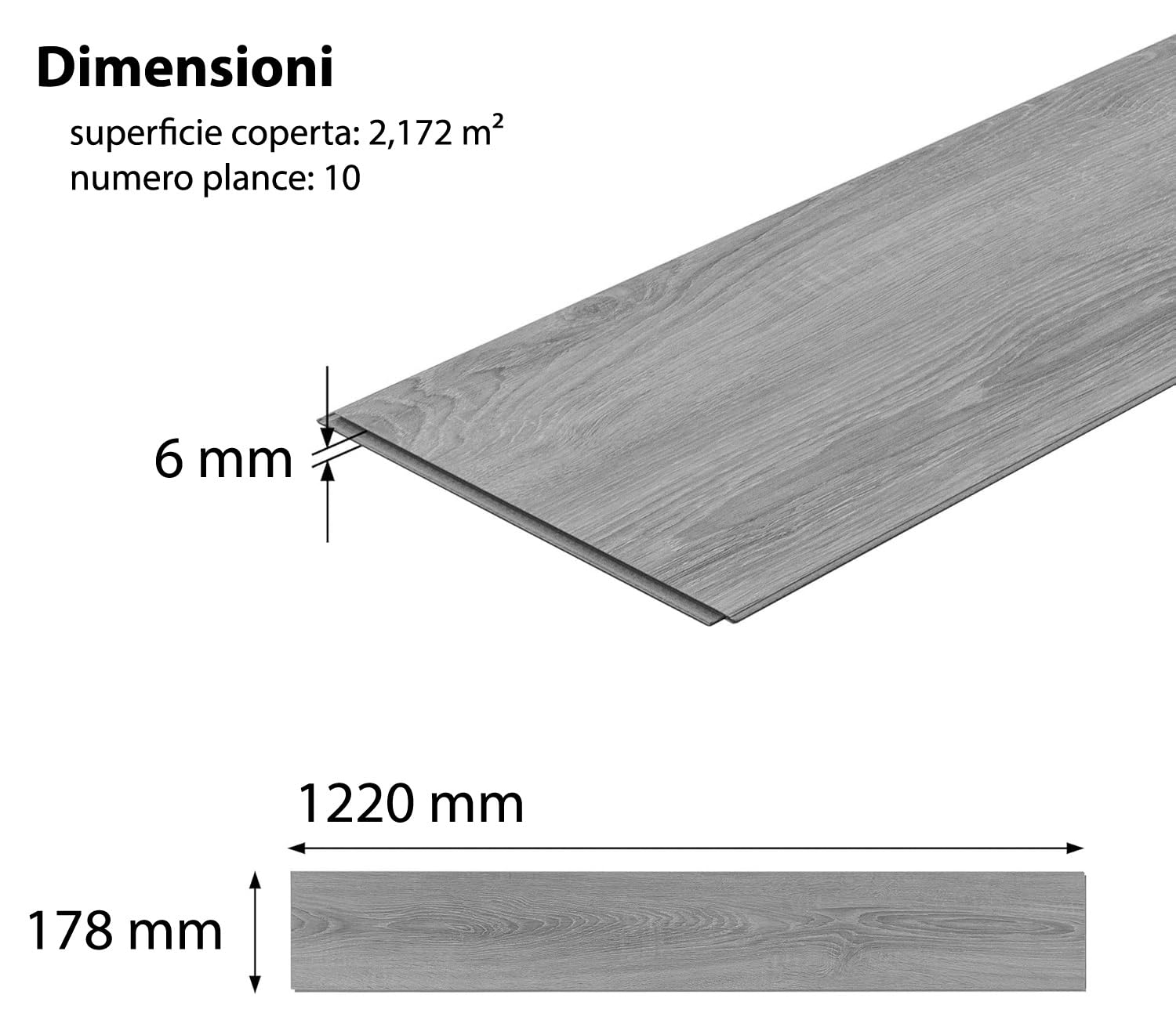 PARQUETCOLLECTION - Pavimento SPC 6mm ORIENTE 01001O "Paprika" - Incastro Click - AC5/Kl.42 - Strato usura 0,55mm - Tappetino Integrato - Impermeabile - Ideale Bagno e Cucina - [1 box - 2,172m²]