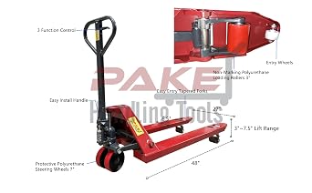 Heavy Duty Pallet Jack, 6600 Lb. Capacity, 27 X 48, Sturdy Durable Pallet Truck, Pake Handling Tools