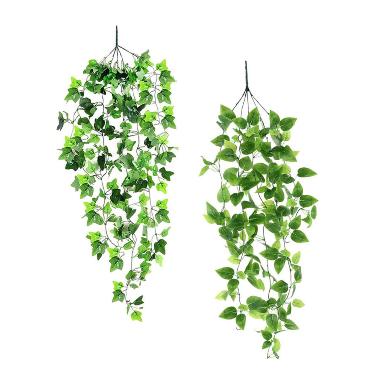 Zerodeko 4piezas Colgantes Artificiales De Rattan Simulado para Decoración De Jardín y Bodas Verde para