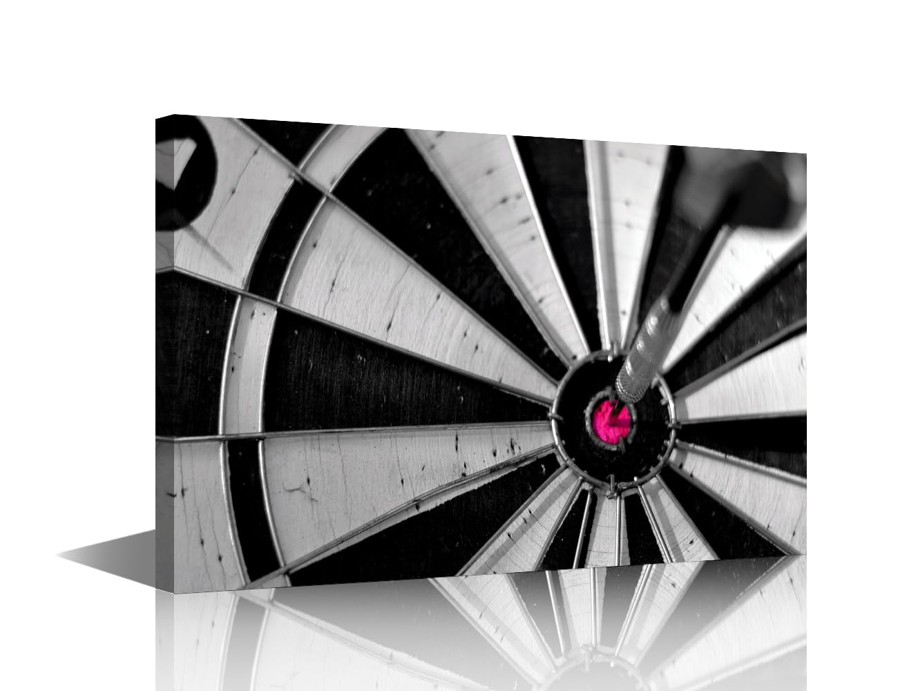Canvas Wall Art Wall Decor Sports Theme 1 Piece Wall Art Dart Target Contemporary Home Decor for Office Living Room Bedroom Canvas Art Hit the Target Poster Printings Framed Ready to Hang 18x12 in
