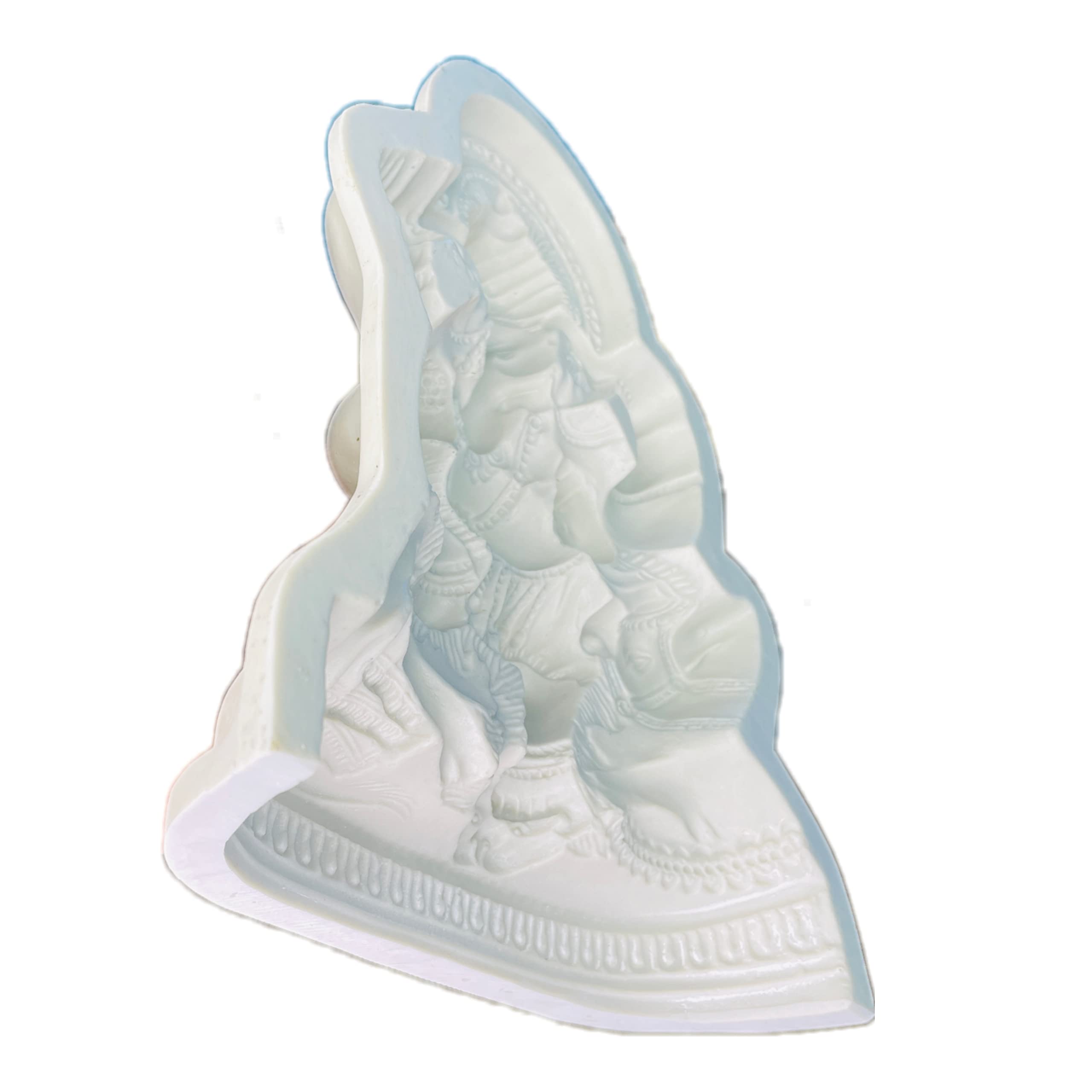 Art sculpture Fiberglass Ganesha Idol Making Mold/Mould Hight 10 inch, White - Image 4 thumbnail