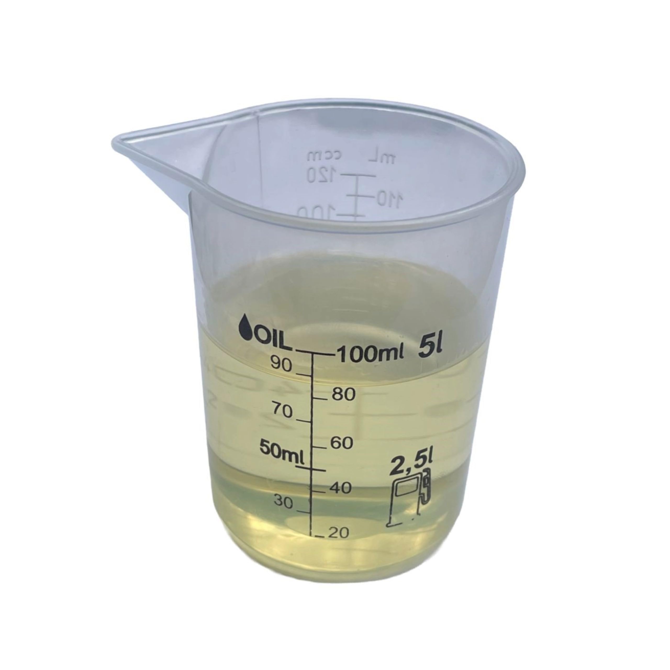 cartrend Vaso medidor de 2 tiempos, 100 ml.
