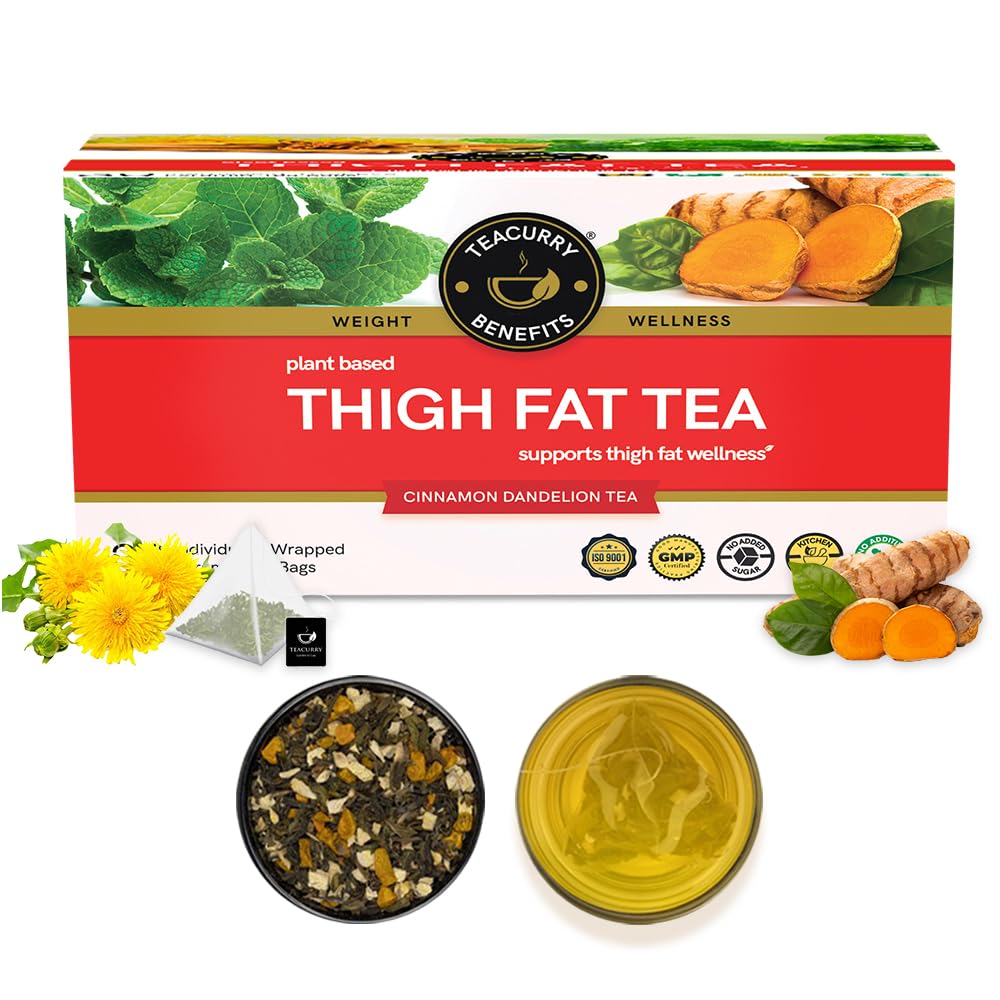 TEACURRY Thigh Fat Tea (30 Tea Bags, 1 Month Pack) - Helps to Reduce Thigh Inches Naturally | Manage Thigh Weight | Men and Women-picture-30