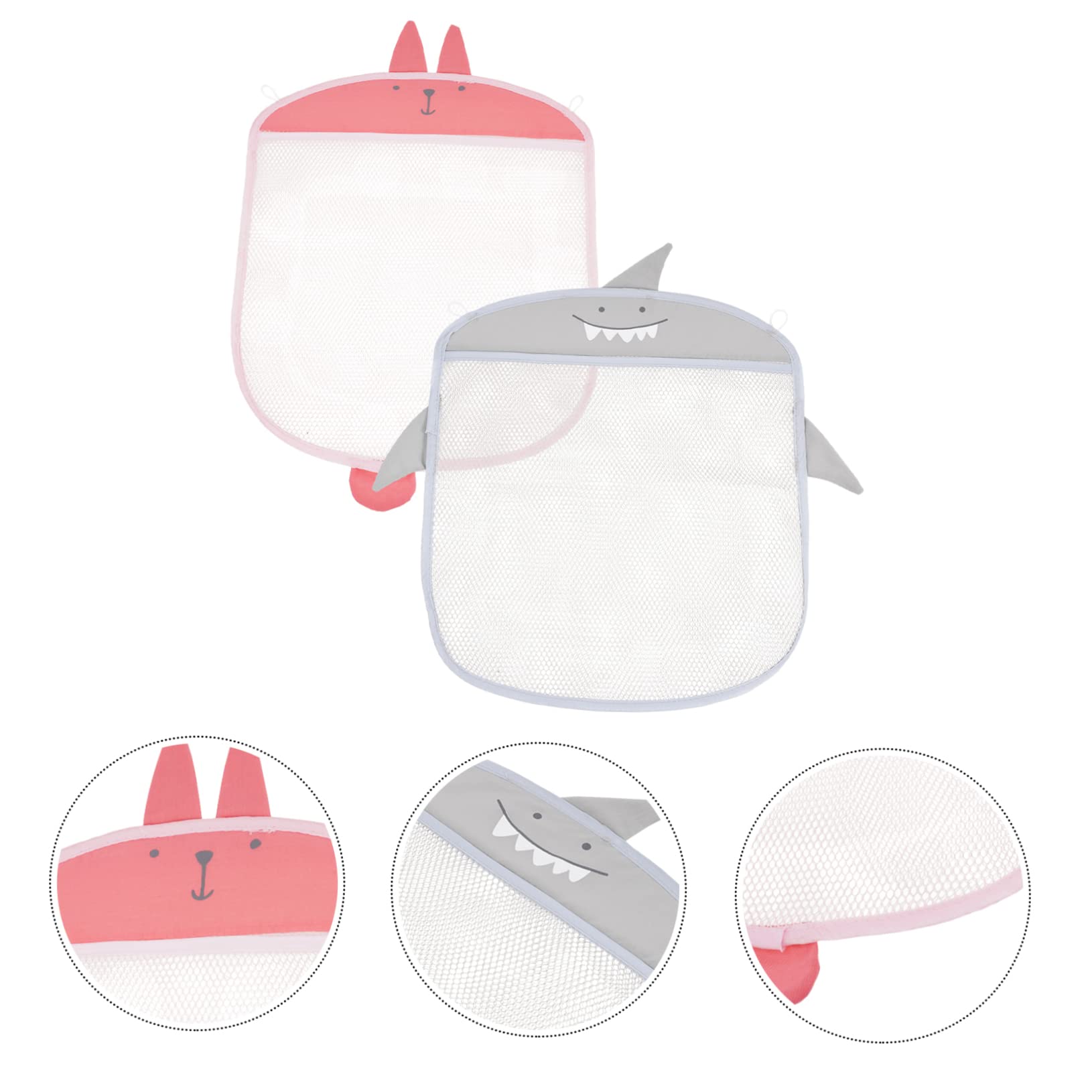 PRETYZOOM 8 Stk Netztasche zur Aufbewahrung im Badezimmer Mesh-Badespielzeug-Organizer Badespielzeug ordentlich Babyspielzeug Mehrzweck-Aufbewahrungstasche Schlafzimmer Hängetasche Polyester
