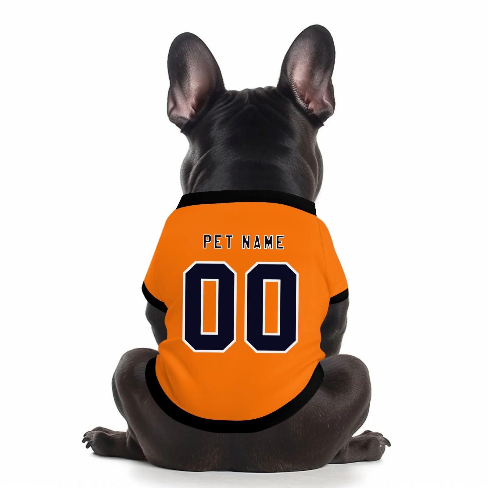 Plain Dog Shirt for Small, Medium, Large Dogs Custom Dog Football Jersey with Name Number Logo Personalized Sports Fan Pet Jerseys Clothes โ image 1