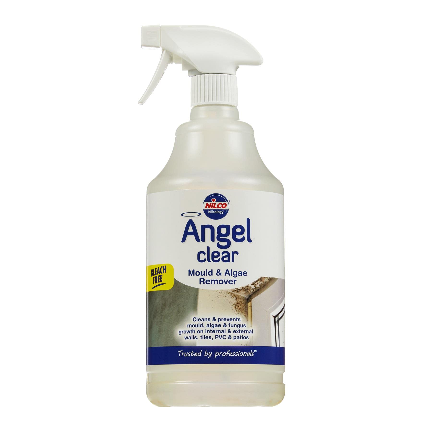 Nilco Angel Clear 1L Mould Algae Remover Cleaner Walls Tiles Pvc Patios 1 Litre from B&Q